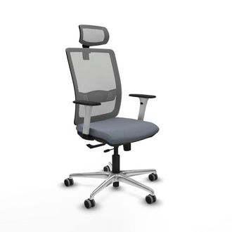 Piqueras y Crespo Piqueras-y-crespo Silla Escritorio Haches Gris Tela Ergon&oacute;mica