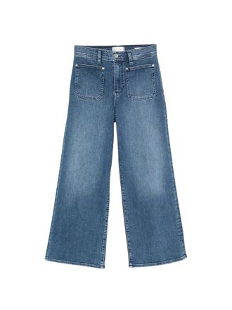 Frame Denim Blue Flared High Rise Jeans