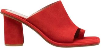 Scarosso Gwen Sandalen - Dames - Muiltjes - Rood - 36 EU - Su&egrave;de - Schoenen