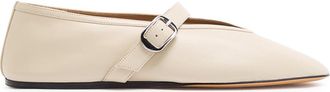 Le Monde Beryl LE Monde Beryl Stella Leather Ballet Flats - Ecru - 36 (IT36 / UK3)