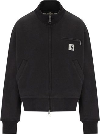 Carhartt Work in Progress Detroit Sweatshirt - Heren - Vesten met rits - Zwart - S - Katoen - Hoodies & sweatvesten