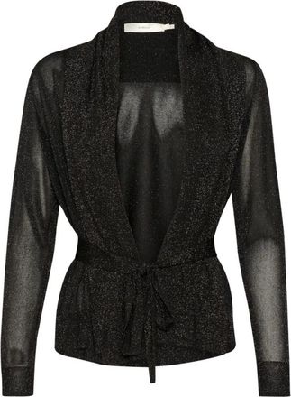 Inwear Kort vest - Dames - Vesten - Zwart - S - Polyester - Truien & Vesten
