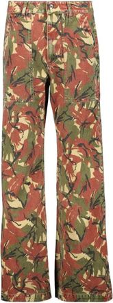 Paco Rabanne Straight Jeans, female, Multicolor, Size: W27 Camouflage Cargo Jeans Spring-Summer 2025