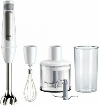 Braun Multiquick 7 Mq7035iwh 0,6 L Batidora De Inmersi&oacute;n 1000 W Acero Inoxidable, Blanco