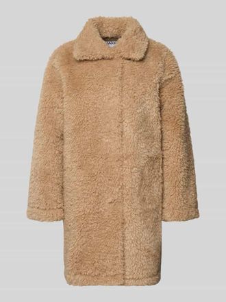 Jake*s Casual Mantel aus Kunstfell mit Umlegekragen in Camel, Gr&ouml;&szlig;e 36