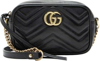 Gucci Matelass&eacute; Gg Marmont Mini Camera Bag (Authentic Pre-Loved)