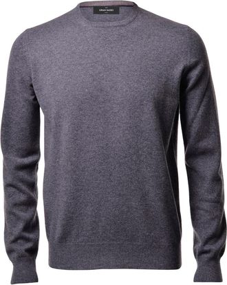 Gran Sasso Heathered Cashmere Crew Neck Sweater