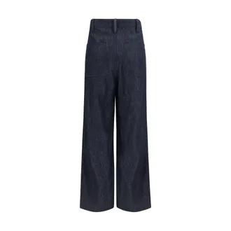 Brunello Cucinelli Womens Blue Cotton Jeans Denim Clothing