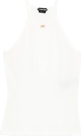 Tom Ford Top met keyhole - Wit