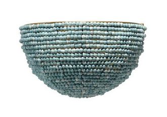 Jamie Young Co. Barnacle 1-Light Beaded Demi Lune Wall Sconce, Blue at Nordstrom