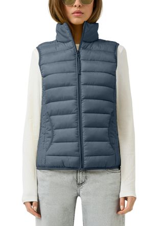 QS by s.Oliver Steppweste QS, Damen, Gr. XXL (44), blau, Steppware, Obermaterial: 100% Polyester. Futter: 100% Polyester, unifarben, normal h&uuml;ftbedeckend, Rundhals, 