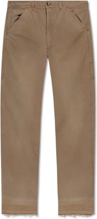 Maison Margiela Cargo broek - Heren - Straight fit broeken - Beige - W32 - Katoen - Broeken