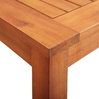 Berkfield Home Garden Table 88x88x74 cm Solid Acacia Wood | Size: 88 x 88 x 74 cm