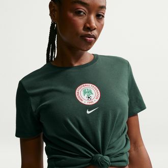 Nike Nigeria Nike Womens Soccer T-Shirt in Green | IH2243-397