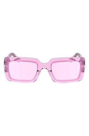 Longchamp 53mm Rectangular Sunglasses in Pink at Nordstrom Rack