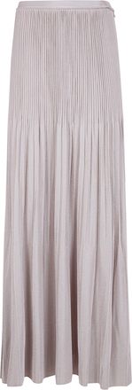 Giorgio Armani Viscose Plisse Long Skirt