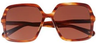 Chloé Core 58mm Square Sunglasses in Havana Havana Brown at Nordstrom Rack