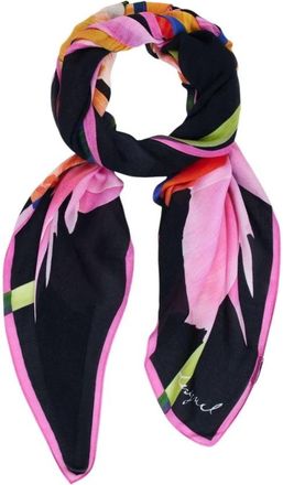 Desigual Viscose Sjaal met Bloemmotief - Dames - Sjaals - Veelkleurig - ONE Size - Accessoires