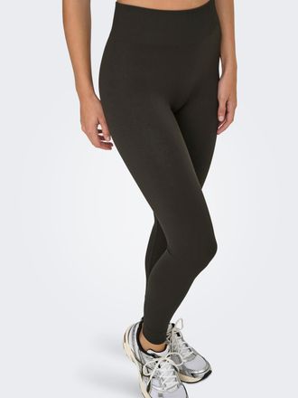 Only Play Trainingstights ONLY PLAY ONPJAIA LIFE HW LOUNGE, Damen, Gr. M (L), N-Gr, braun (chocolate torte), Rippware, Obermaterial: 75% Nylon, 15% Polyamid, 10