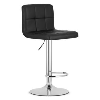 OEM Taburete Prot - Ecopiel Negro / Base Cromada