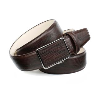 Anthoni Crown Lederg&uuml;rtel ANTHONI CROWN, Herren, Gr. 85, braun, Leder, gemustert, G&uuml;rtel Lederg&uuml;rtel, Perfekte Eleganz in Mocca f&uuml;r Anz&uuml;ge und Jeans