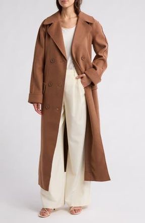 Max Studio Double Breasted Coat in Vicuna at Nordstrom Rack, Size X-Large