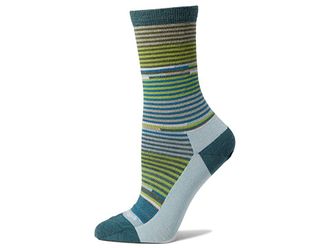 Darn Tough Pixie Crew Light Womens Crew Cut Socks Shoes Teal : MD (US 7.5-9.5), Lycra/Merino/Nylon