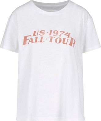 Nili Lotan White Brady Printed Cotton T-Shirt