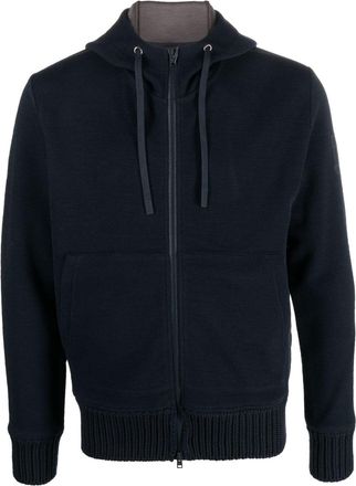 Herno zip-up padded jacket - men - Acrylic/Wool/Viscose/Polyamide/Spandex/Elastane/Polyurethane/Polyamide/Virgin Wool/Feather Down - 54 - Blue