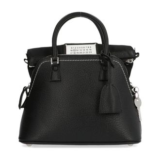 Maison Margiela 5AC Top Handle Bag - Dames - Tassen - Zwart - Maat: ONE Size Leer