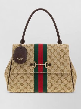 Gucci horsebit shoulder bag top handle design