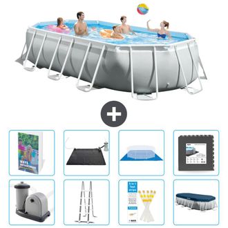 Intex Piscina Prism Frame Oval - 503x274x122 Cm - 9-piezas S543