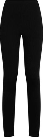 Moschino Leggings met hoge taille - Dames - Leggings - Zwart - XS - Katoen - Broeken