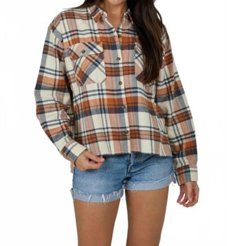 Salty Crew Nomad Flannel Shirt In Bone