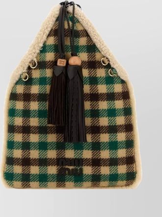 Miu Miu decorative fabric shoulder bag