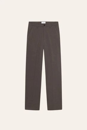 Les Deux Mens Como Light Twill Slacks In Mountain Grey Brown