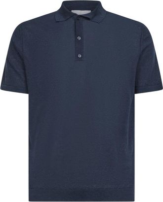 Costumein Putri Buttoned Polo Shirt - Heren - Polos - Blauw - S - Katoen - Tops