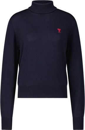 Ami Wollen coltrui voor de herfst - Dames - Coltruien - Blauw - XS - Wol - Truien & Vesten