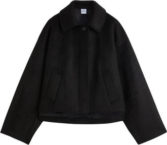Aspesi Faux Fur Jersey Jas - Dames - Jassen - Zwart - S - Jassen
