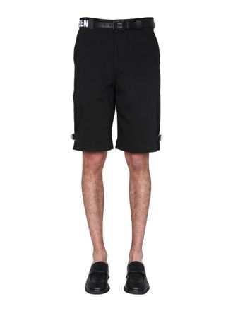 Alexander McQueen Black Solid Shorts