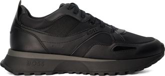 Dune London Hugo Boss Mens Jonah Runn - Lace-Up Runner Trainers - Black - Size UK 8