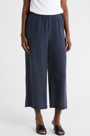Splendid Angie Cropped Palazzo Pants in Navy Blue at Nordstrom Rack, Size X-Small