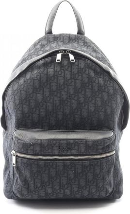 Dior Black Canvas Leather Backpack (Pre-Owned)