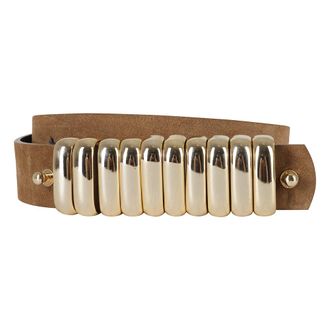 Federica Tosi Dames, Accessoires, Bruin, Maat: S/M Su&egrave;de