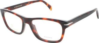 David Beckham Mens Brown Rectangular Eyeglass Frames DBDB701100UC52