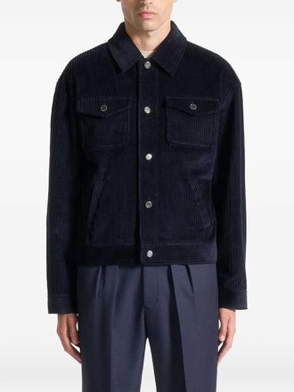 Mani&egrave;re De Voir corduroy jacket - Blue