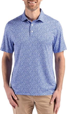 Cutter & Buck Pike Flora Print Polo in Chelan at Nordstrom, Size Xxx-Large
