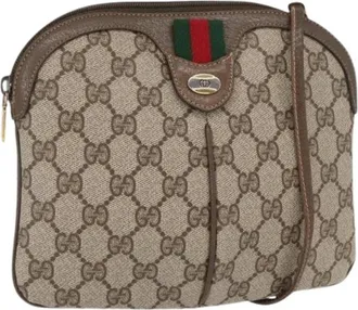 Gucci Pre-owned Cross Body Bag - Dames - Vintage Schoudertas - Beige - ONE Size - Vintage