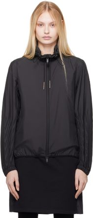 【関税＆送料込み】Moncler 'Hede' Black Nylon Down Jacket Black Hede Hooded Short Down Jacket - Short Down Jackets for