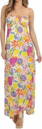 FORE COLLECTION Fruity Floral Maxi Dress In Multi